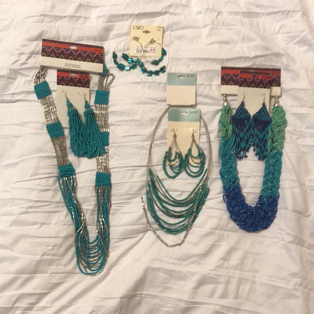 Turquoise Costume Jewelry (7 pieces)